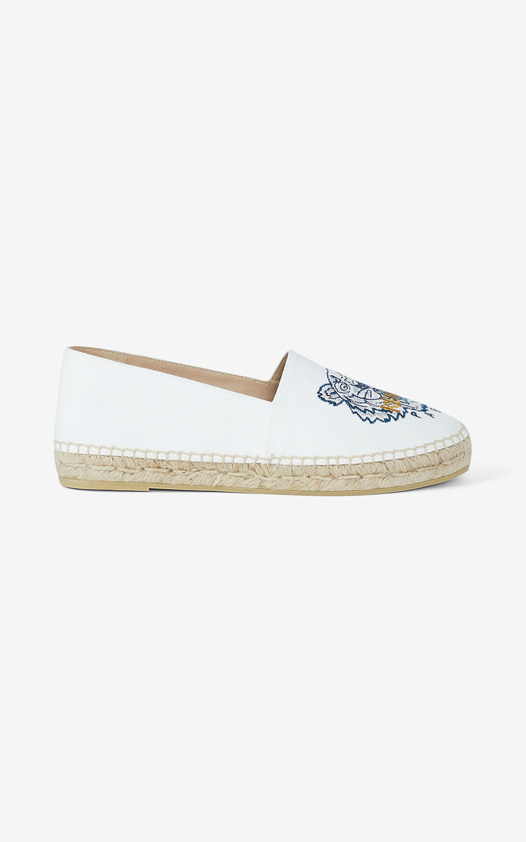 Kenzo Tiger Vászon Espadrilles Női Fehér | ID.928544